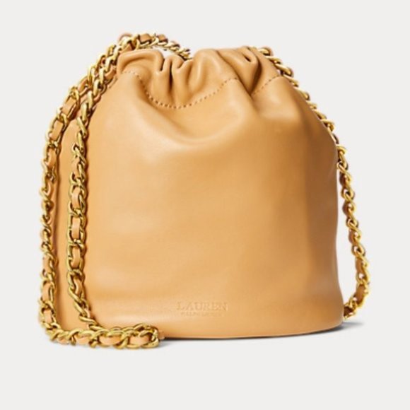 Ralph Lauren Women's Nappa Leather Bucket Buff Bag, NWT - Picture 3 of 6